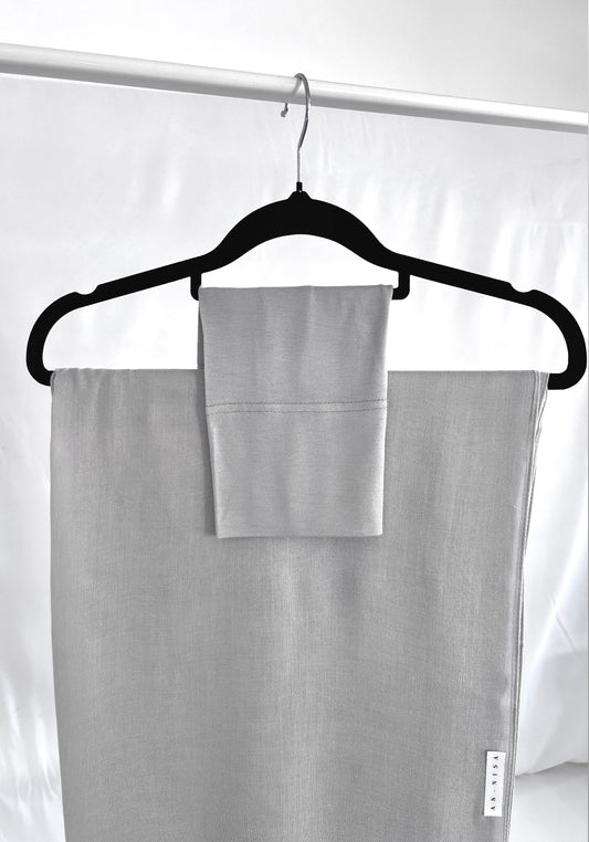 Light Grey Matching Modal Hijab Set